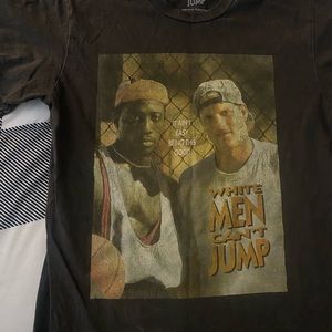 Vintage White Men Cant Jump Tee. Size M
